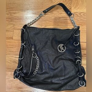 Michael Kors Genuine Leather Hobo Bag
